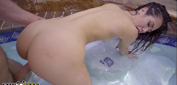  BANGBROS - Insanely Beautiful PAWG Eva Lovia Getting Dick In The Pool
